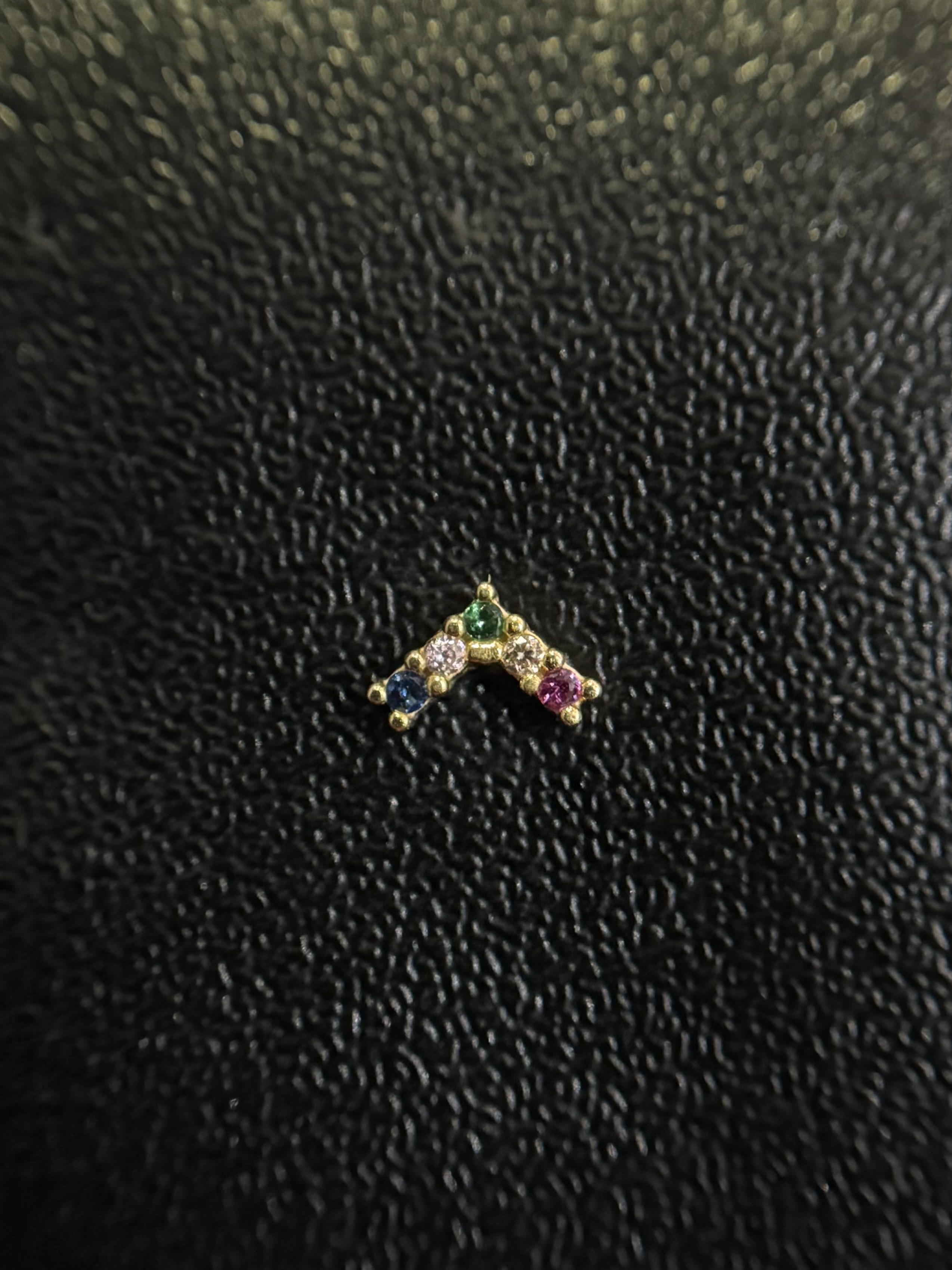 Labret Mini Seta Colorida Zircônia 
