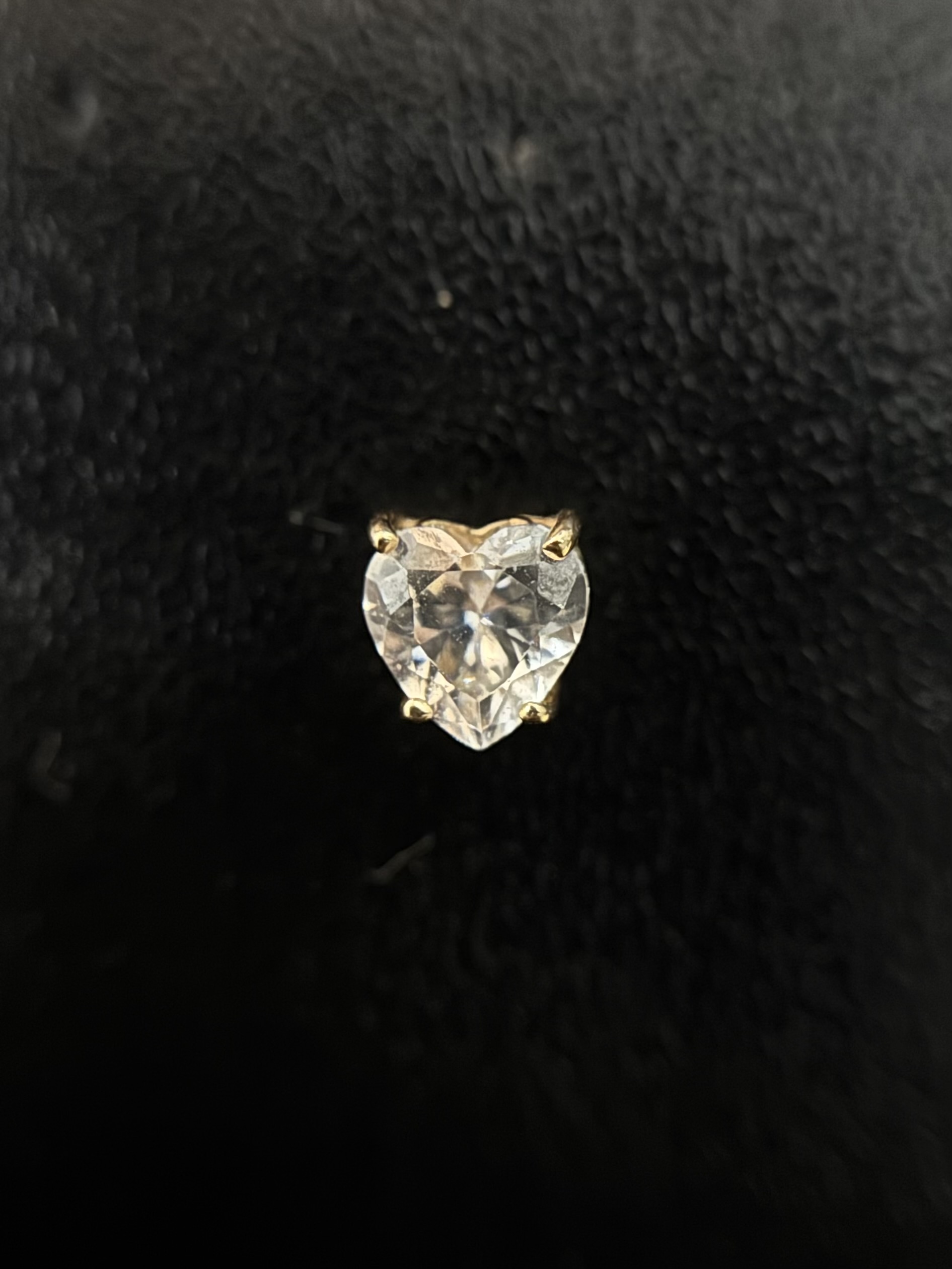 Labret Coração Ponto de Luz 5 mm Zirconia 