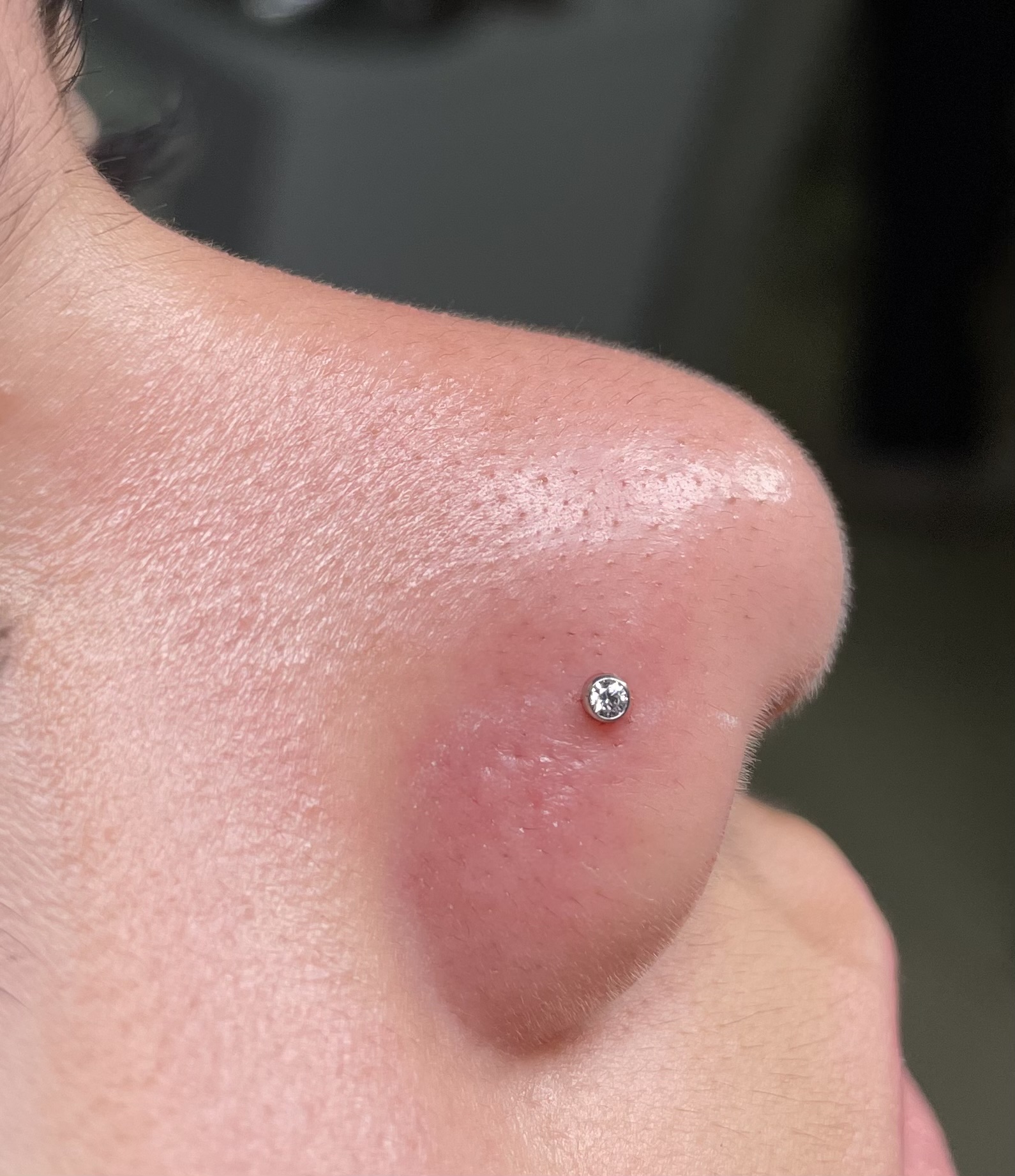 Aba Nasal Ponto de Luz 2mm Prata
