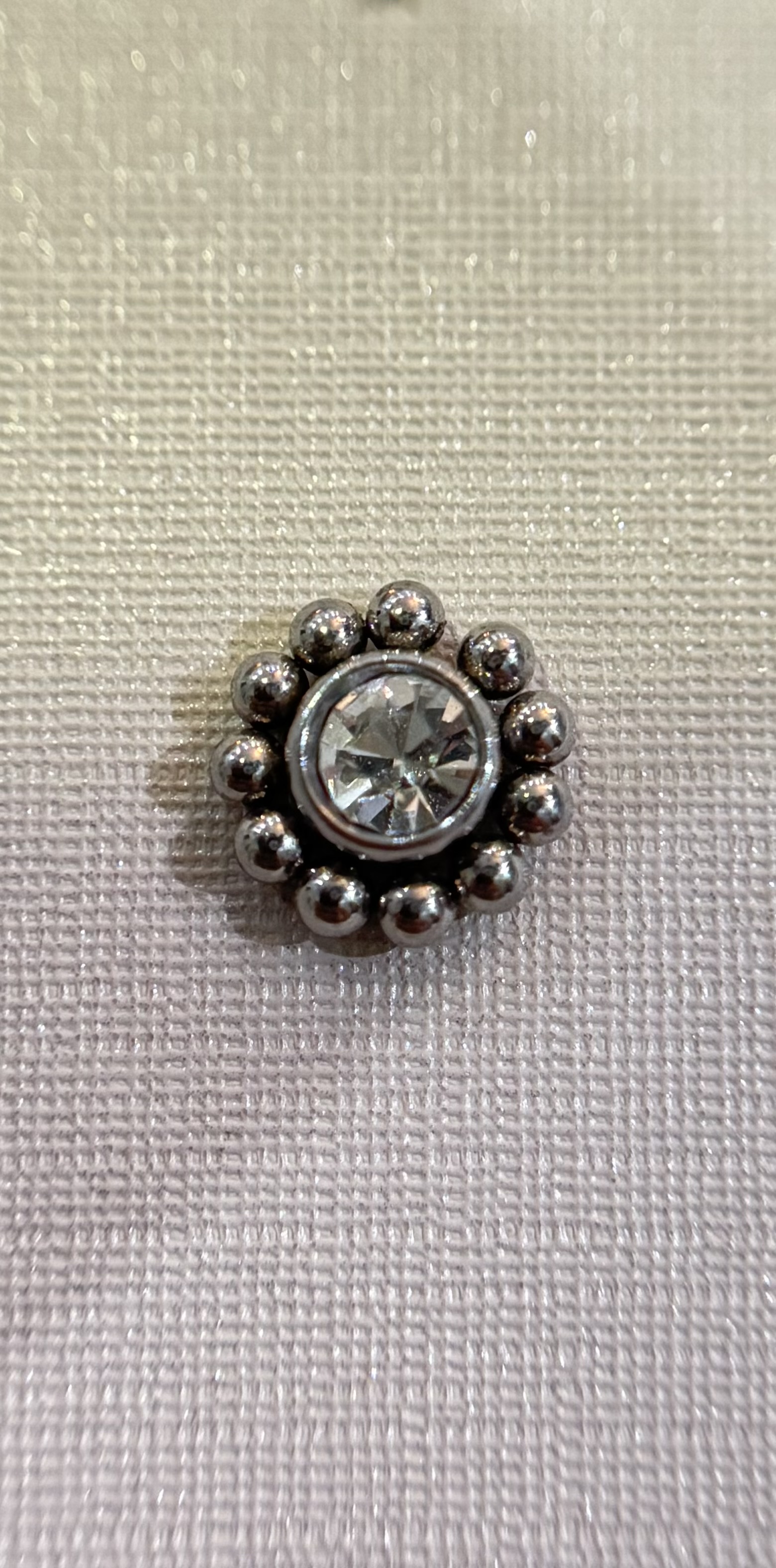 Labret Flor Bolas Lisa com Ponto de luz