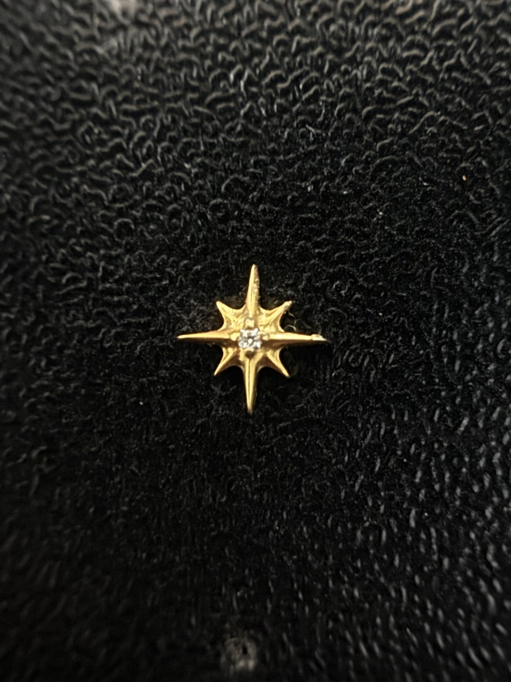 Labret Estela Cadente Mini Dourada