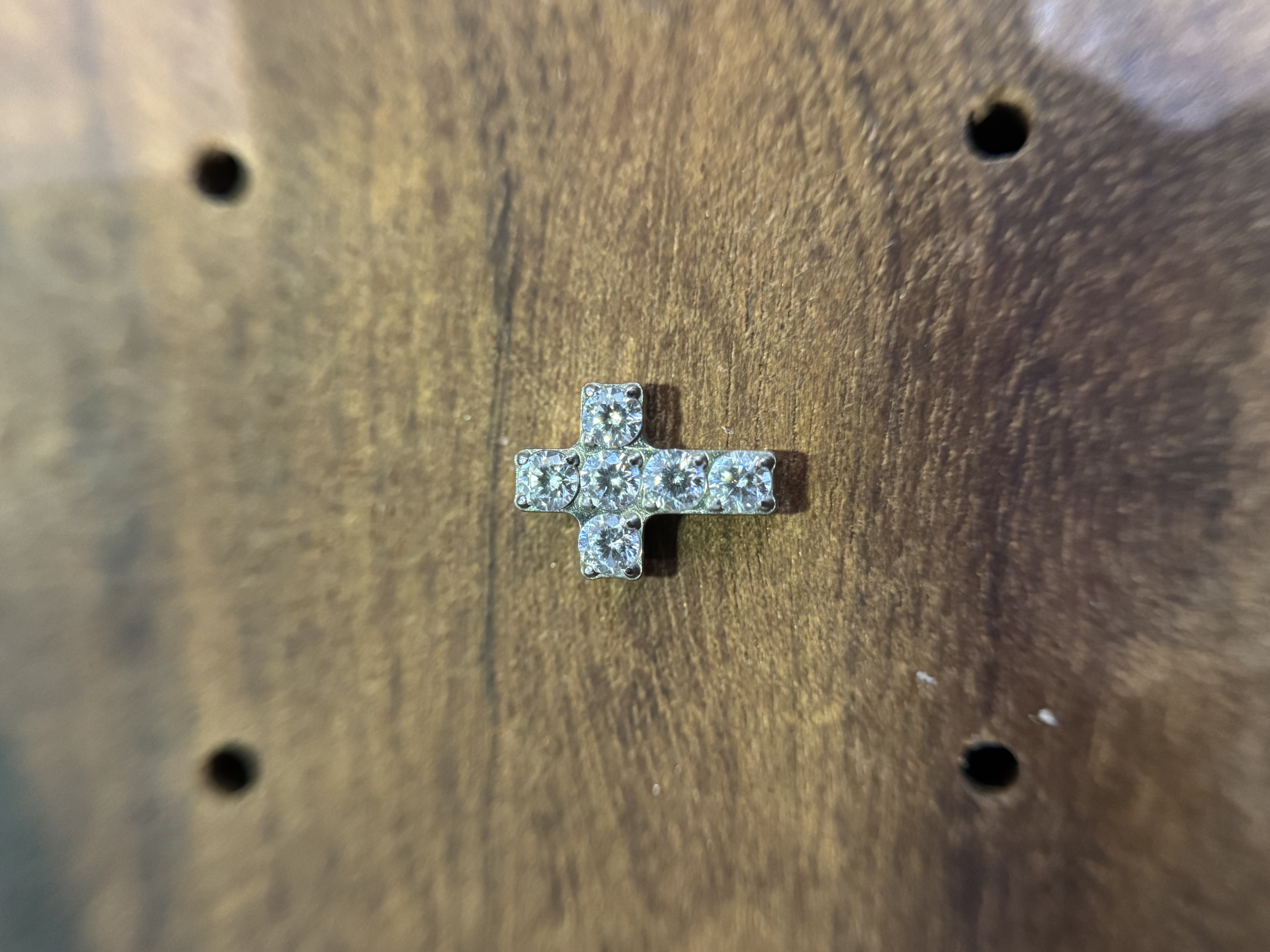 Labret Cruz P Cravejada Prata