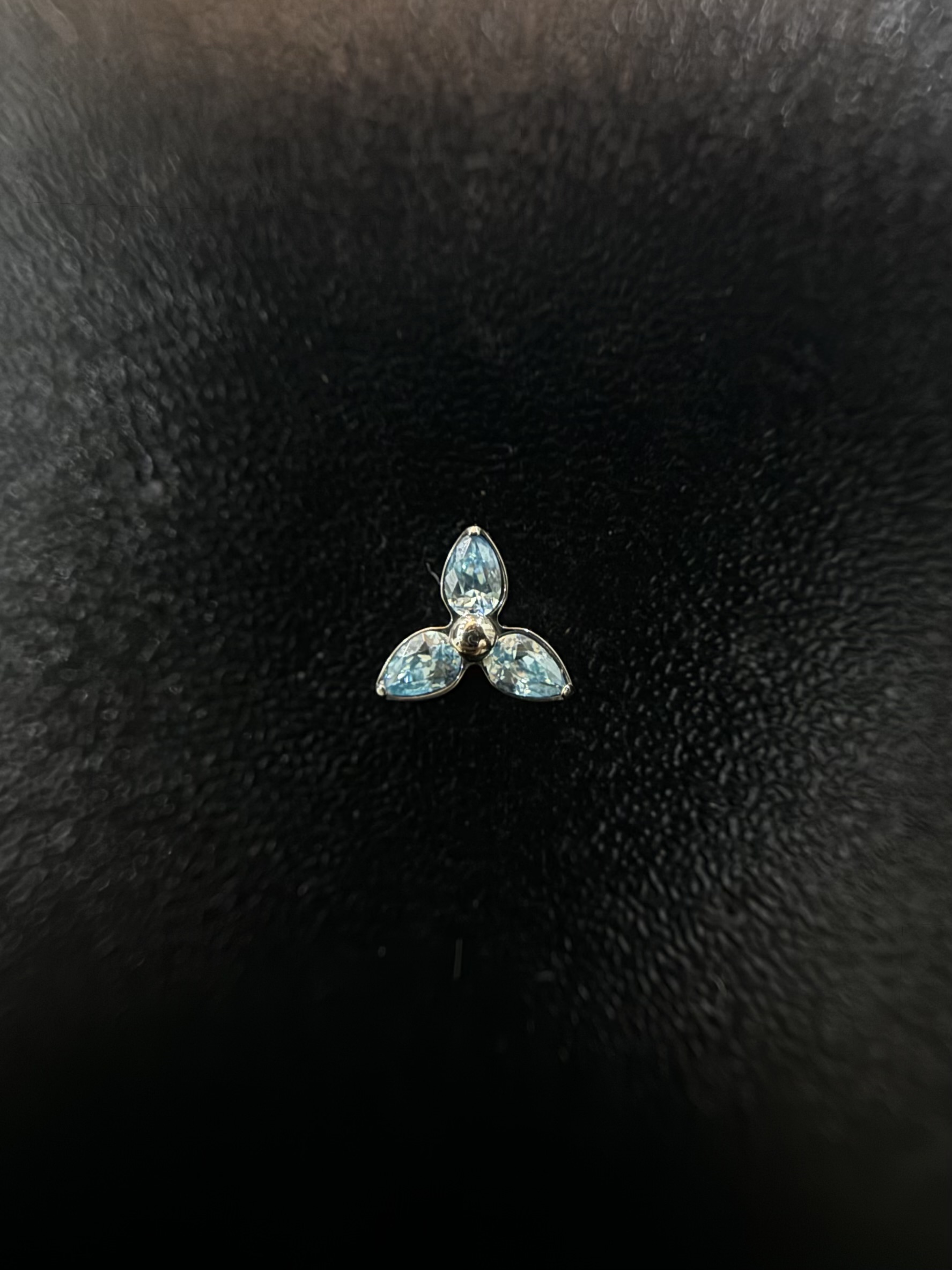Labret Flor 3 Filete Azul