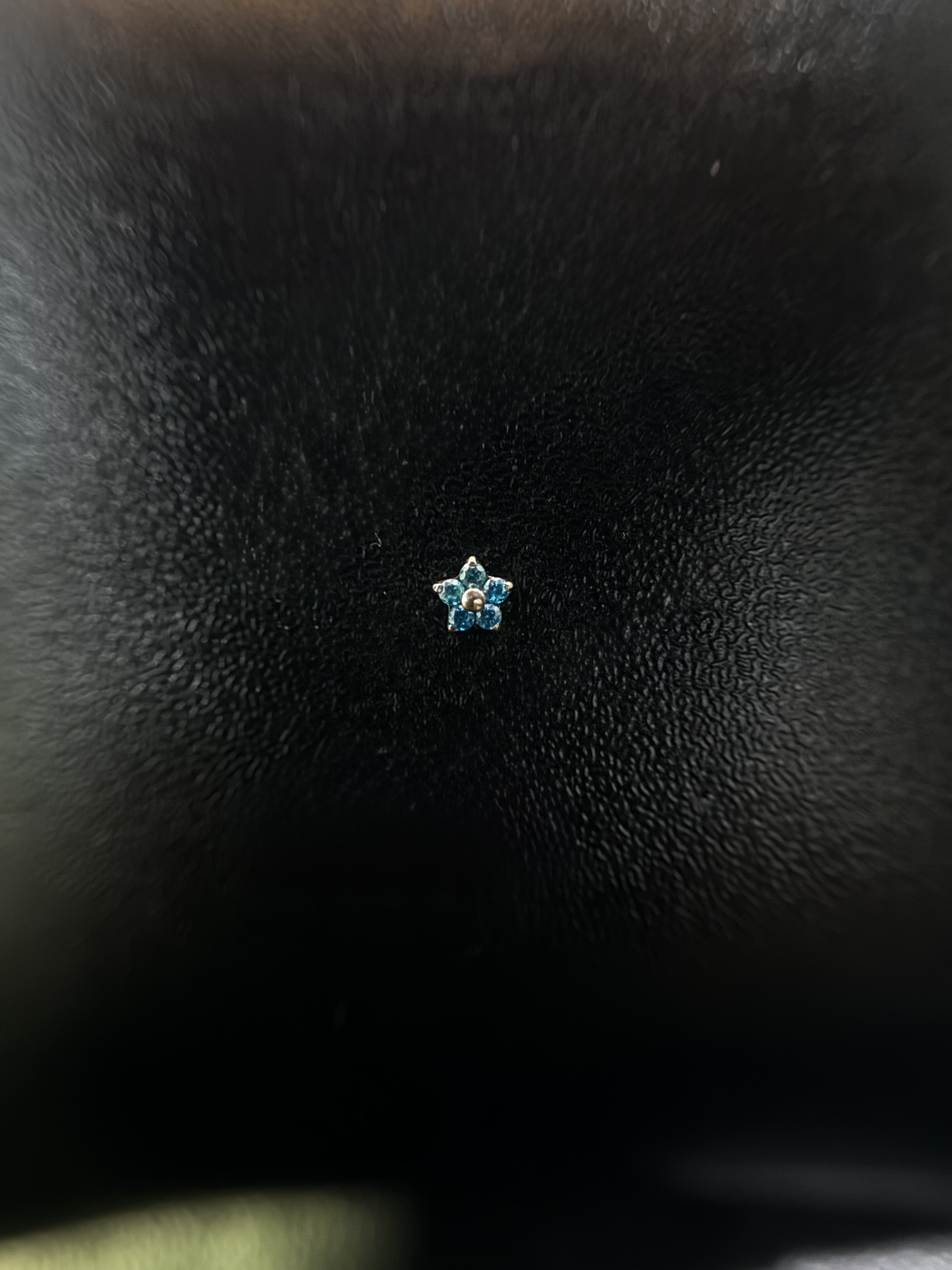 Labret Mini Flor Azul