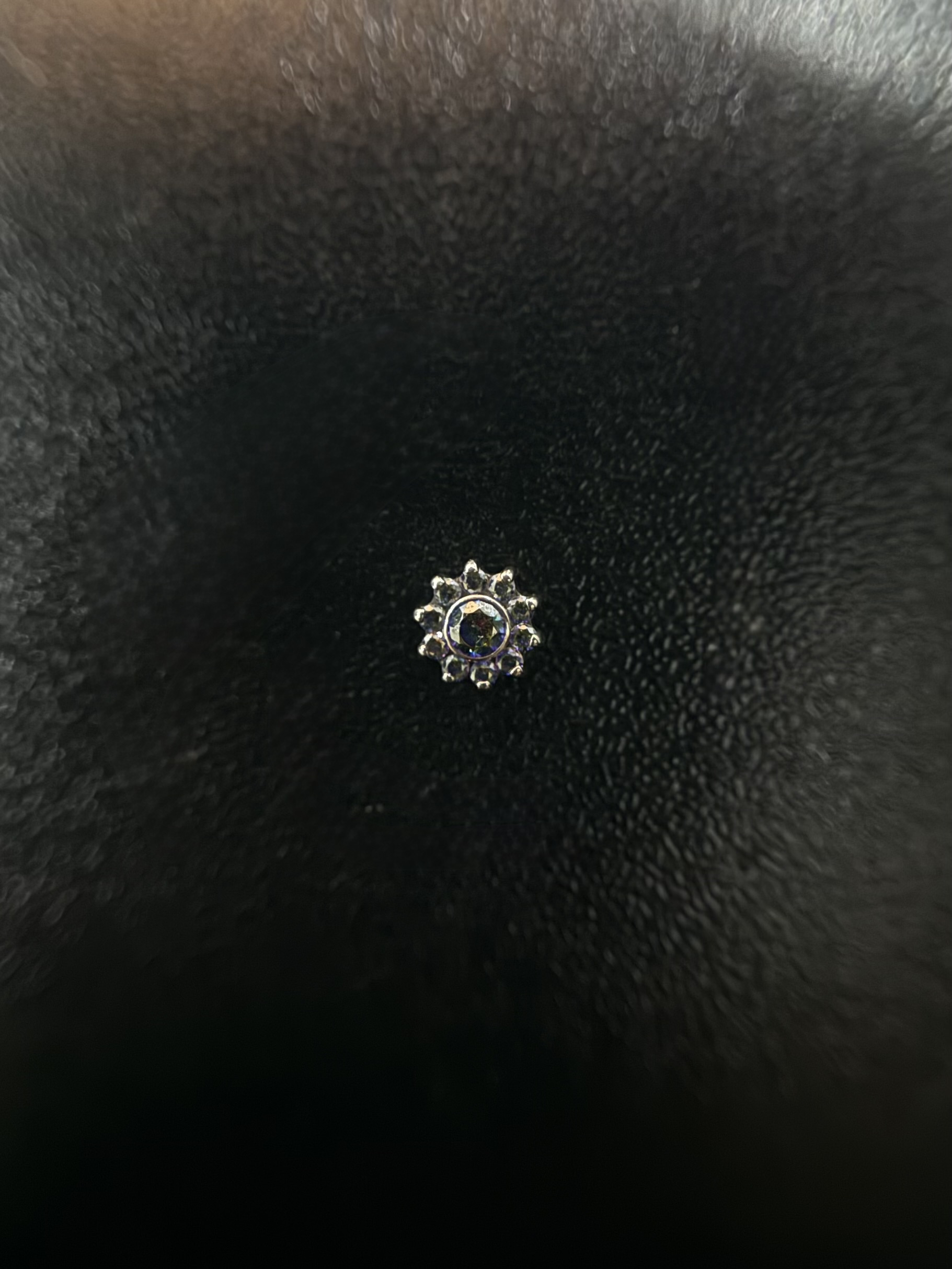 Labret Flor Redonda Vitral-Medium