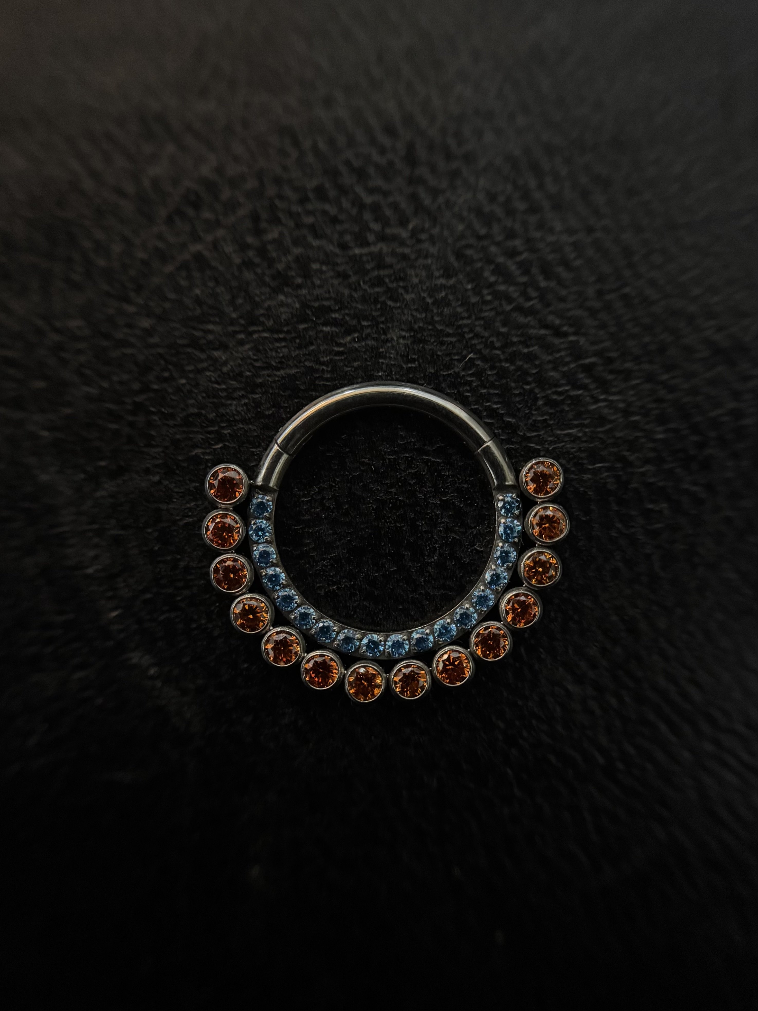 Argola Eli Laranja e Azul
