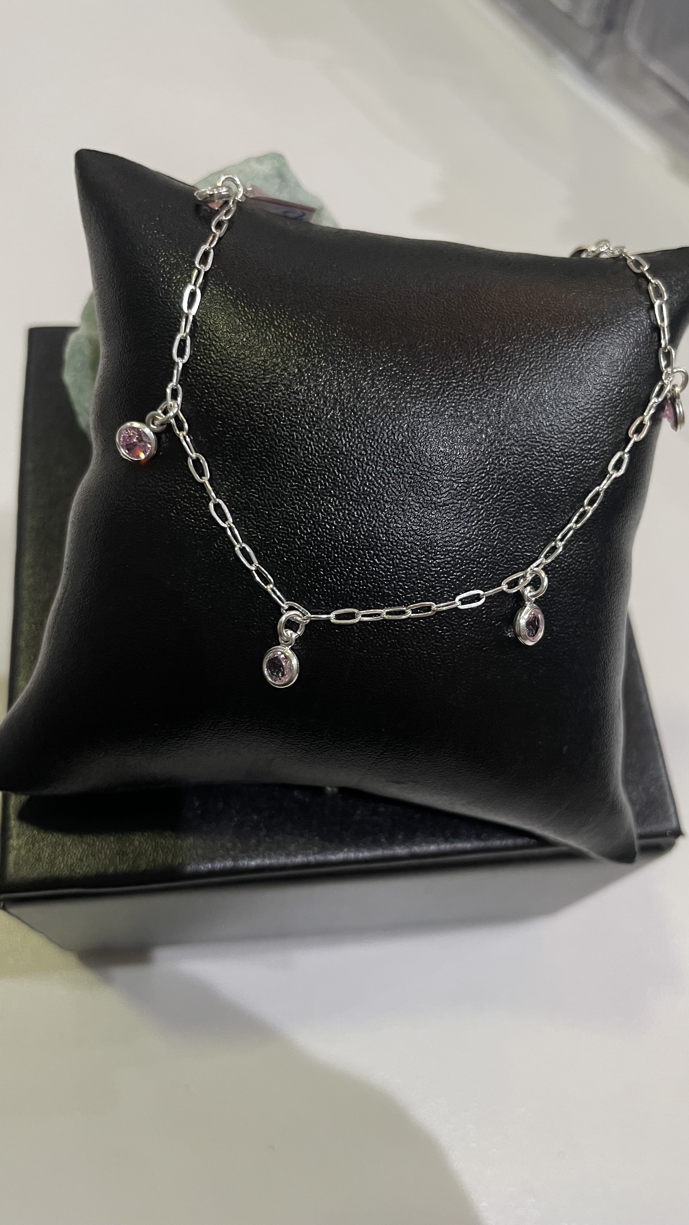 Pulseira Pontos Rosa