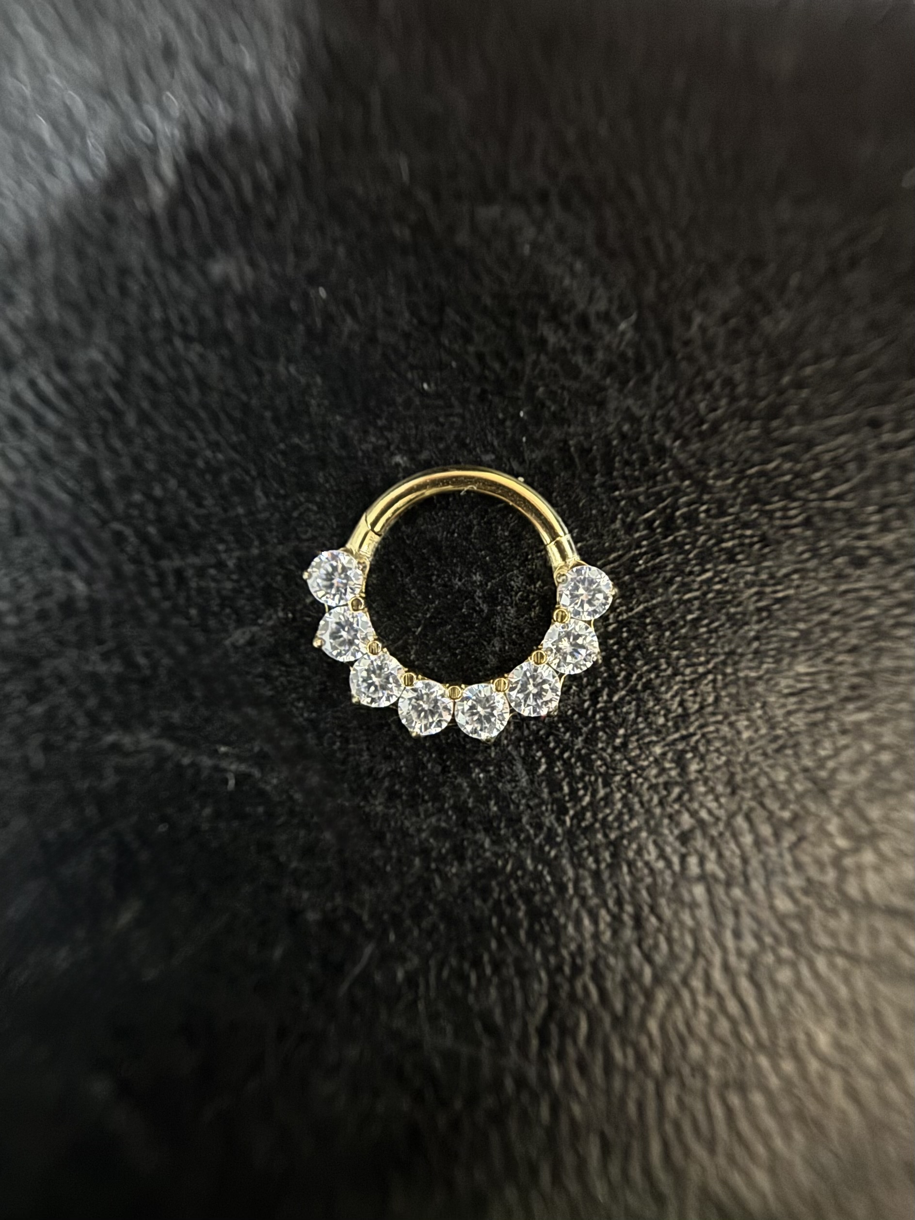 Argola Pontos G Dourada