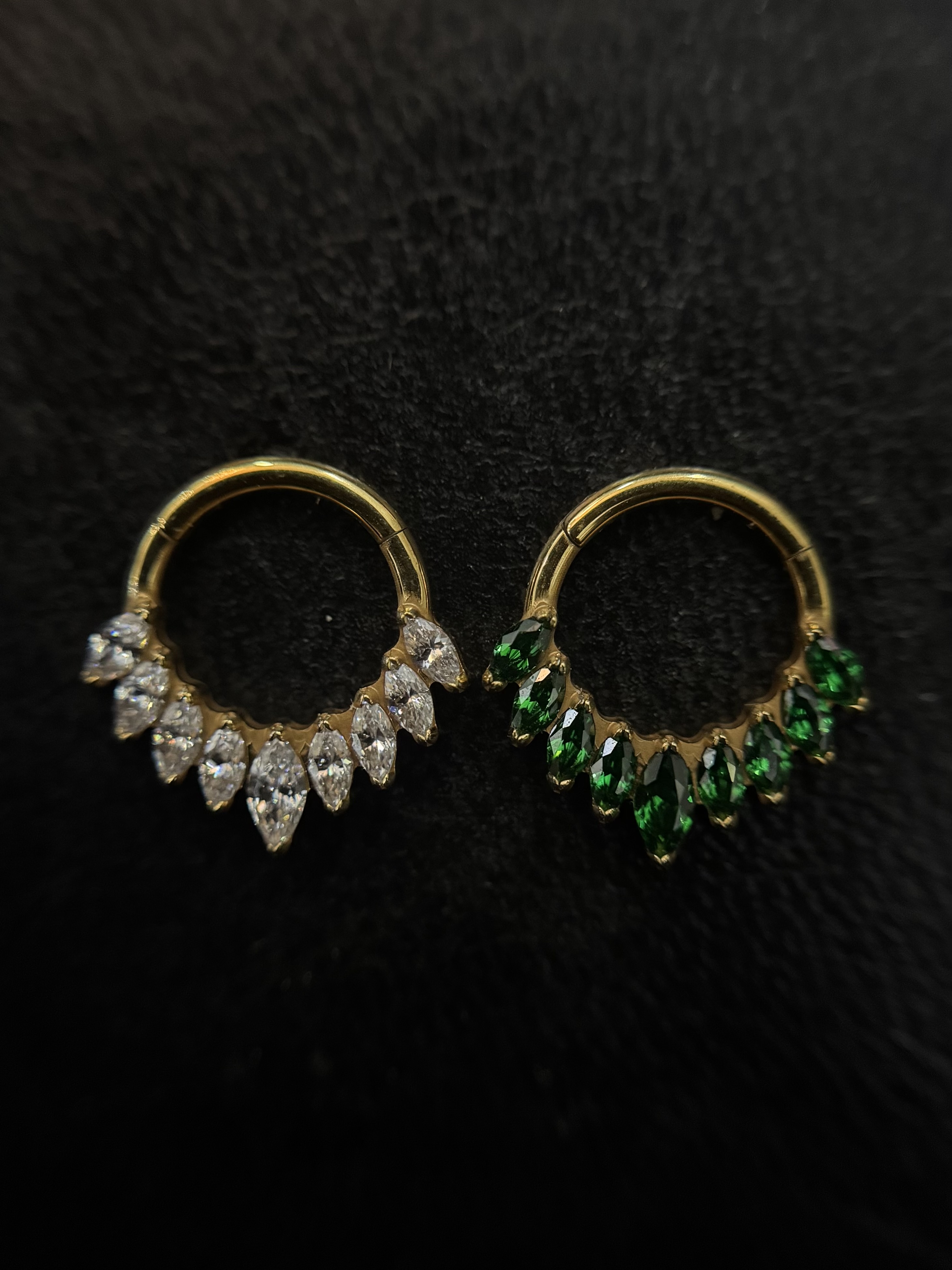 Argola Celina Transparente ou Verde