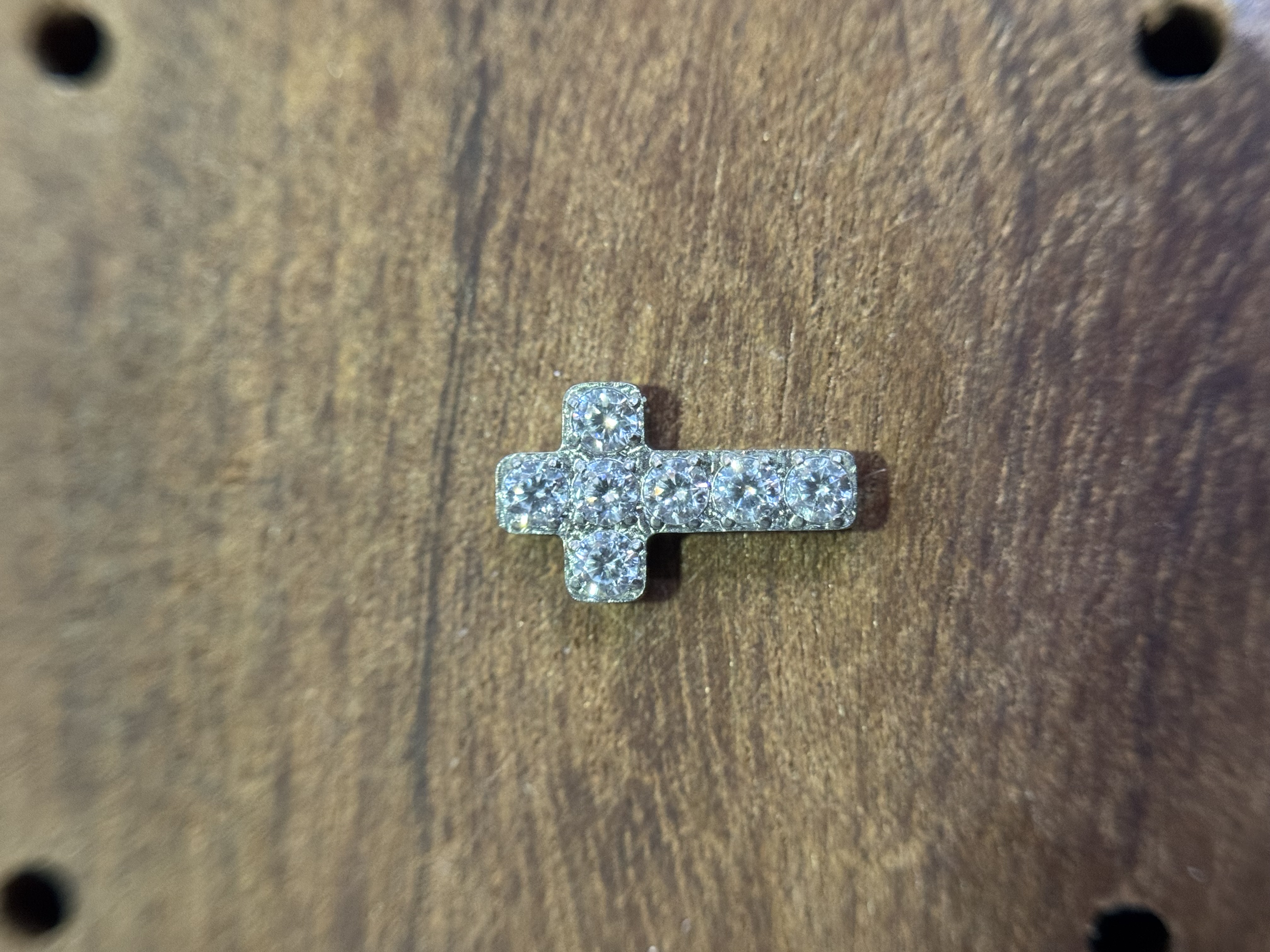 Labret Cruz M Cravejada Prata