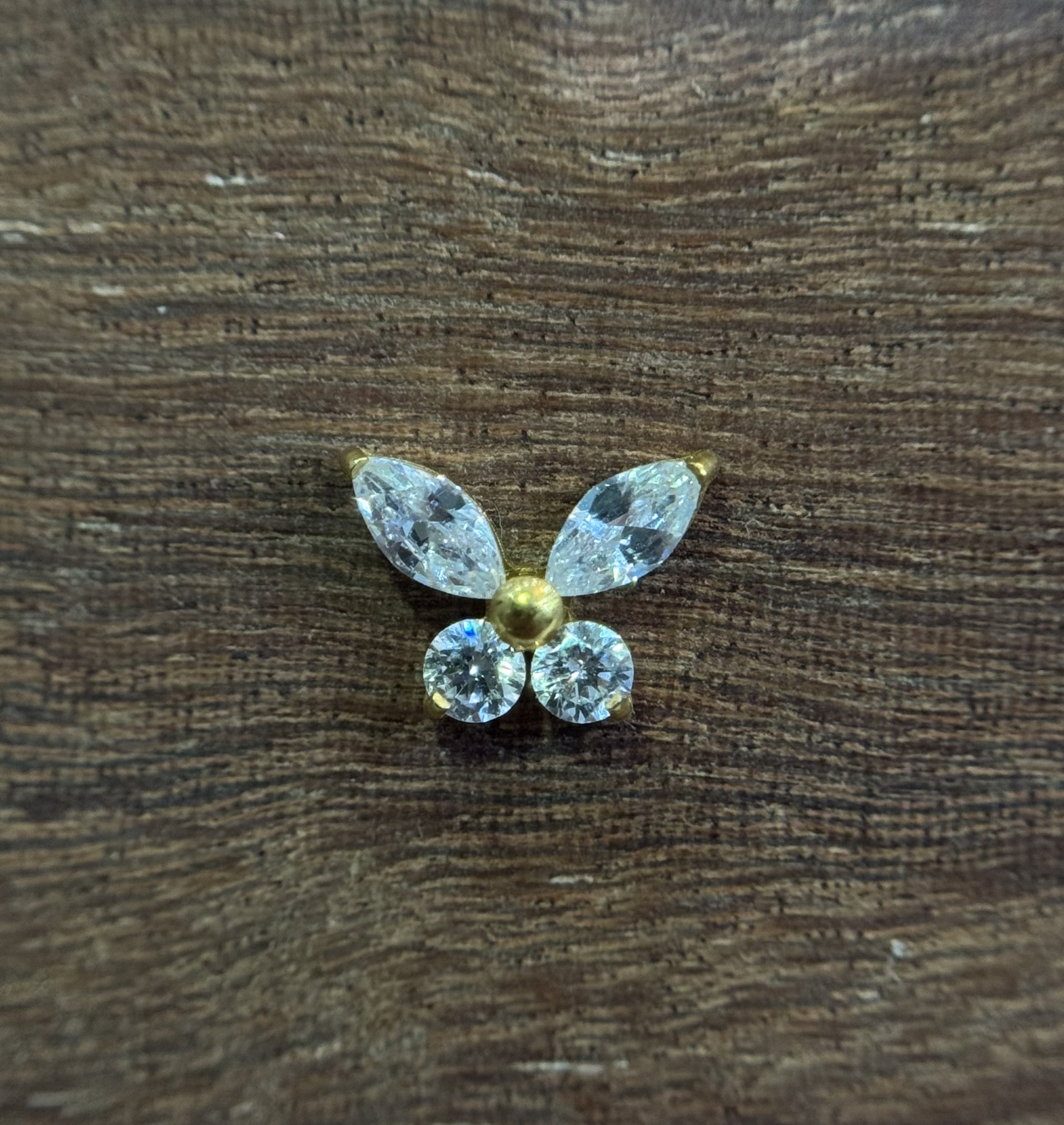 Labret Borboleta G Dourada