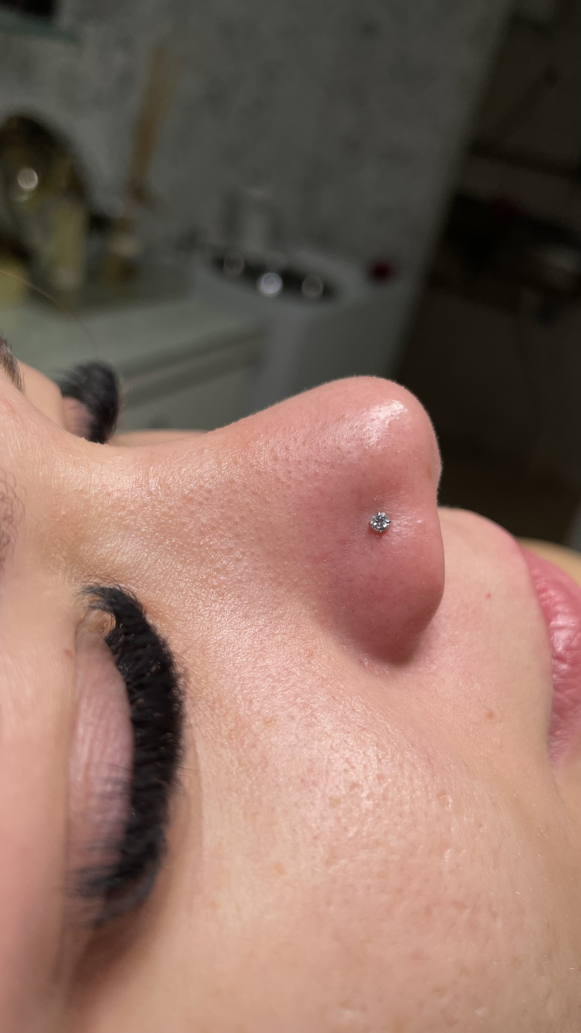 Aba Nasal Ponto de Luz 2,5 mm Prata