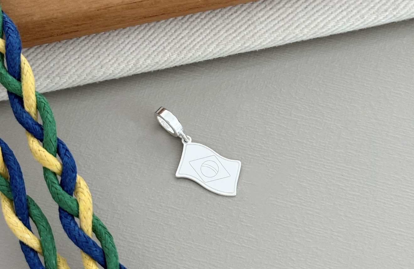 Berloque Bandeira Brasil