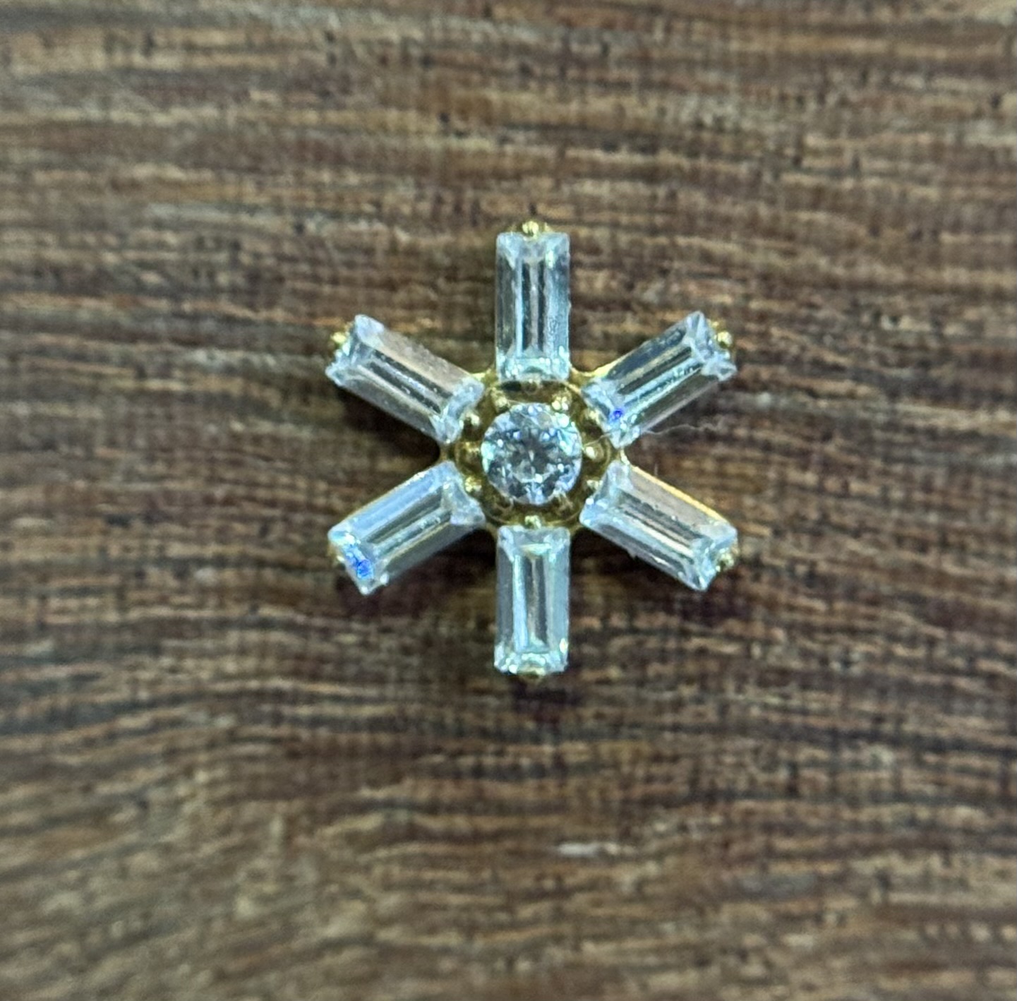 Labret Estrela Filete Dourado