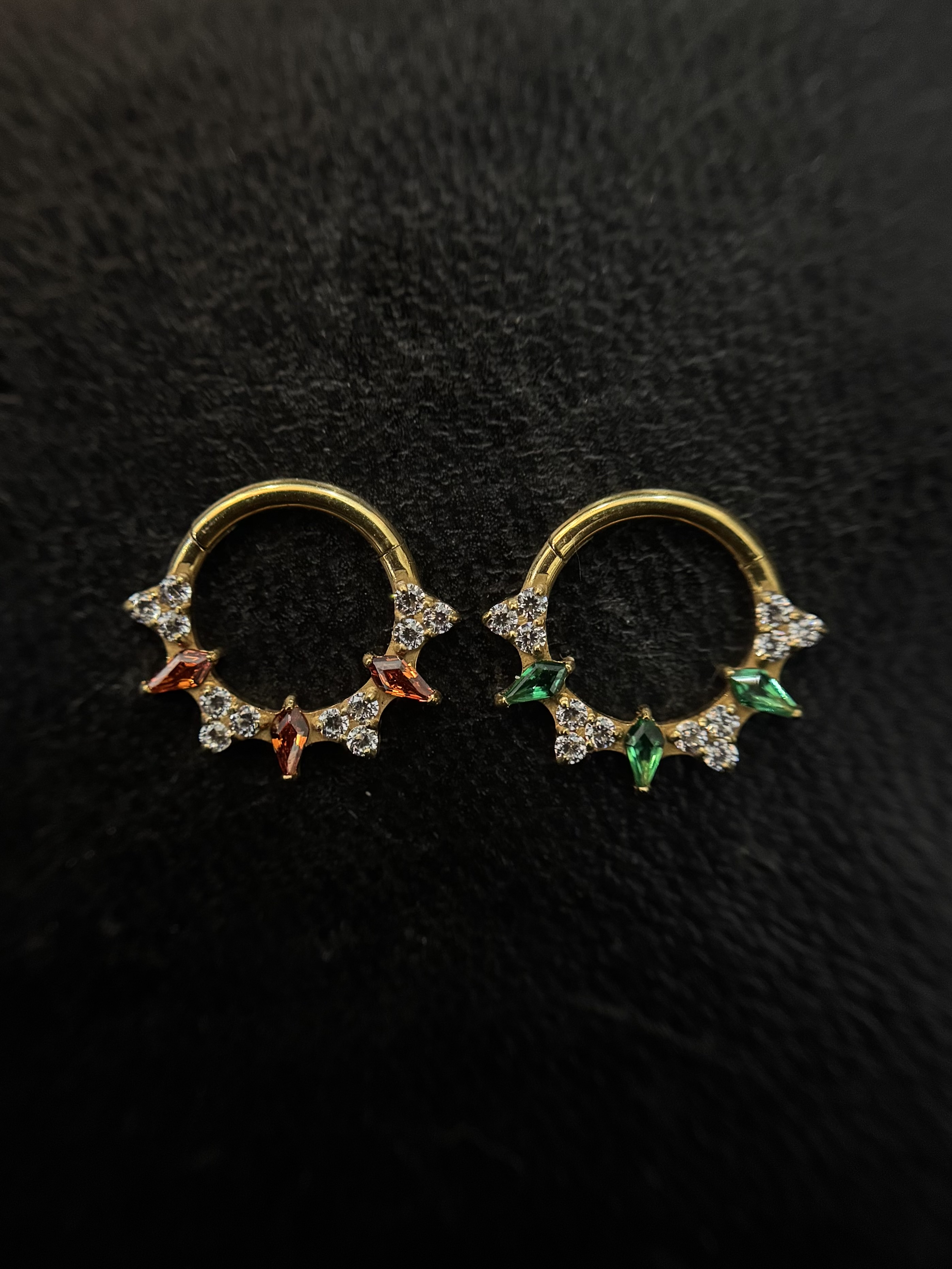 Argola Rose Laranja ou Verde