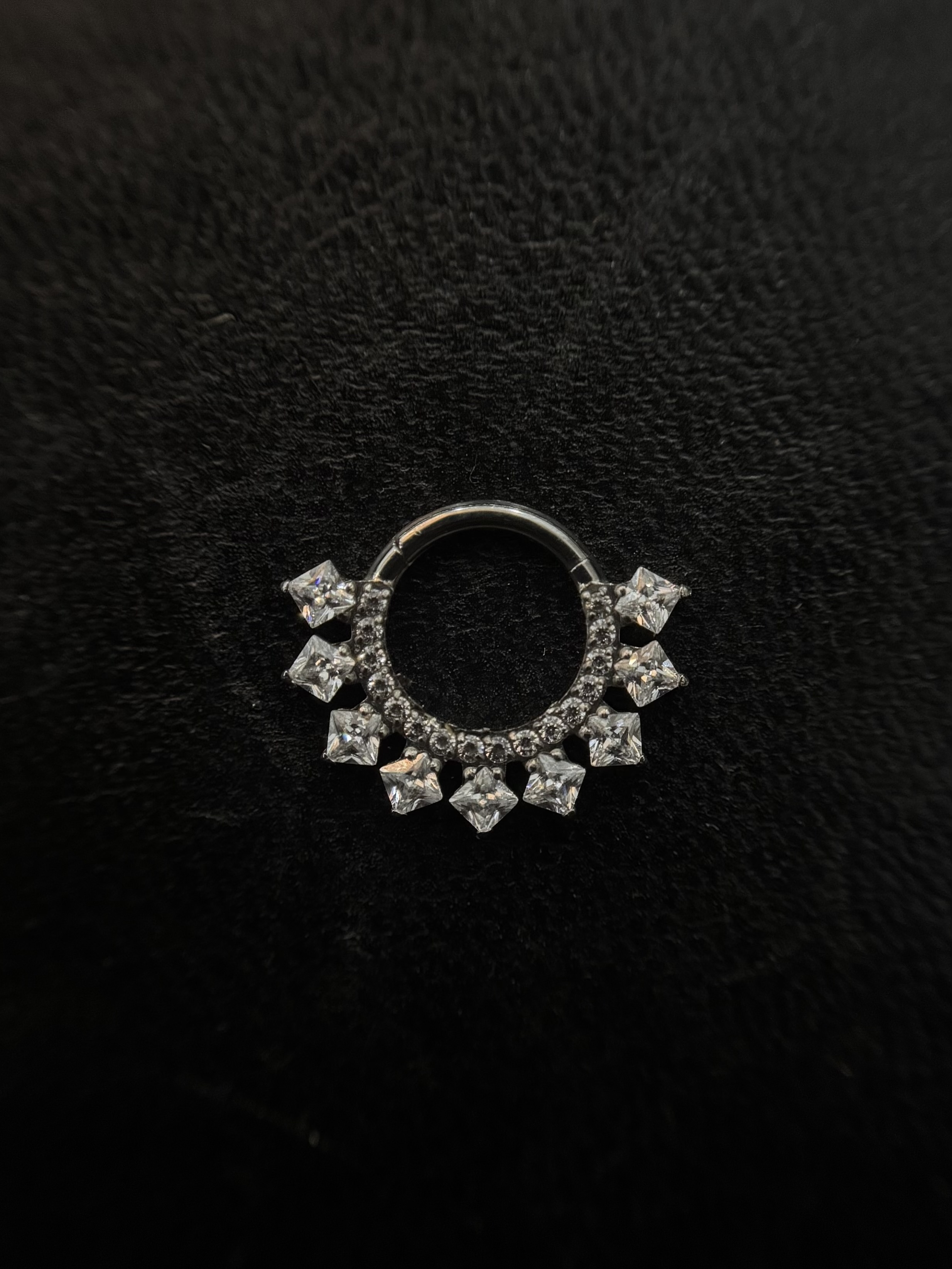 Argola Quadrados Luxo Prata