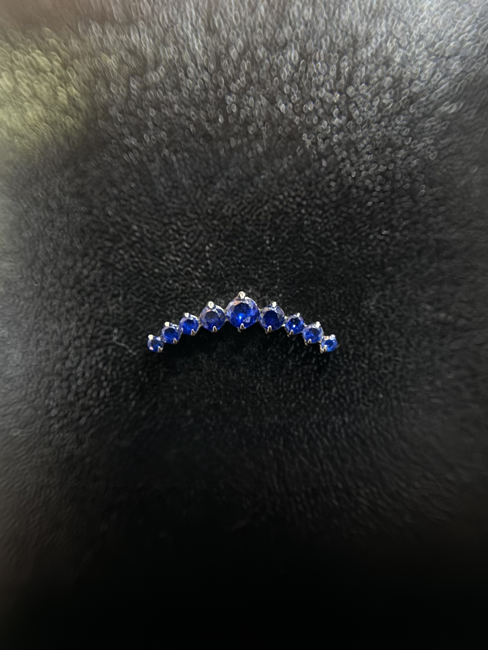 Cluster Safira Azul Royal 
