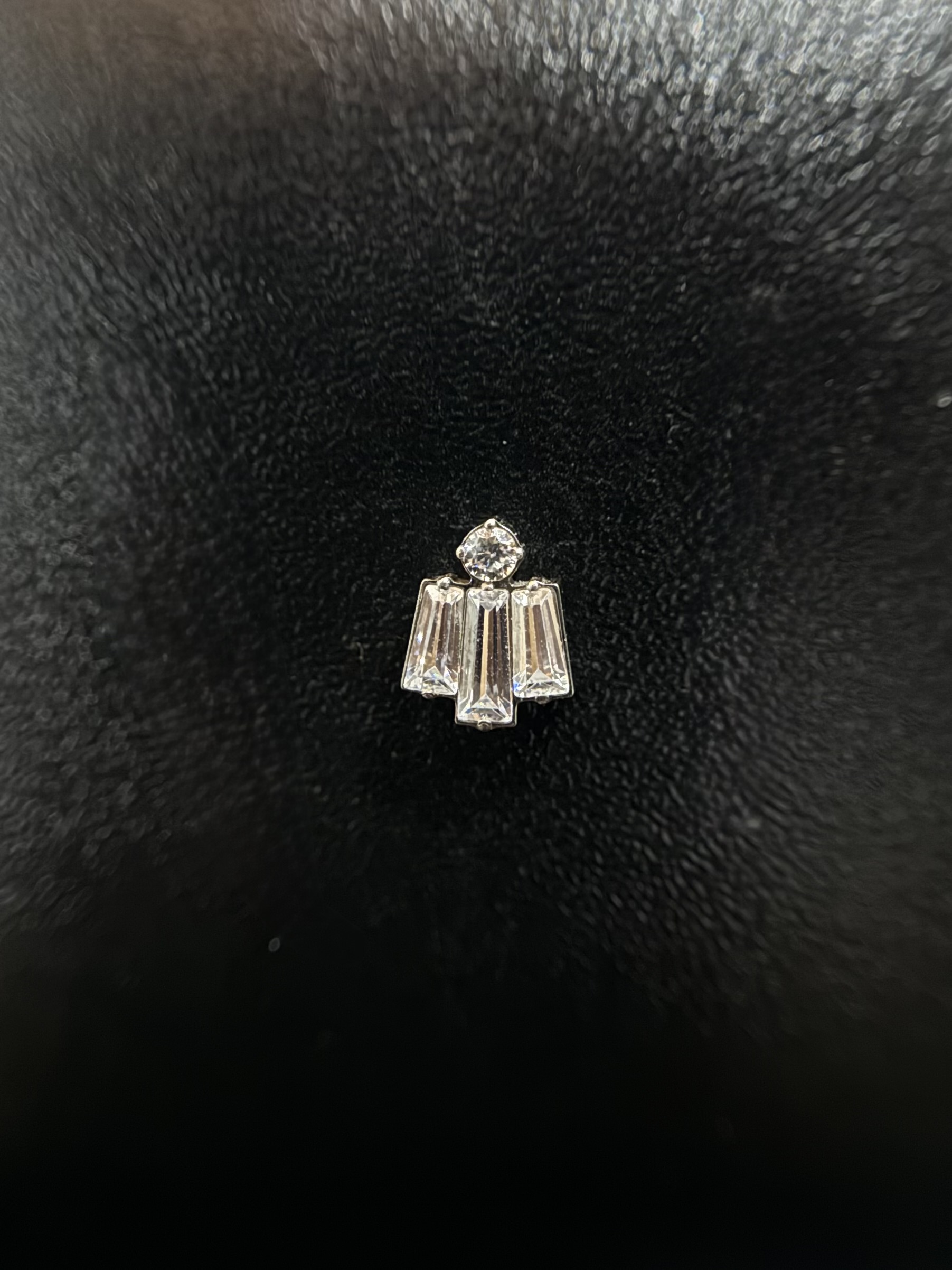 Labret Elma Transparente Prata