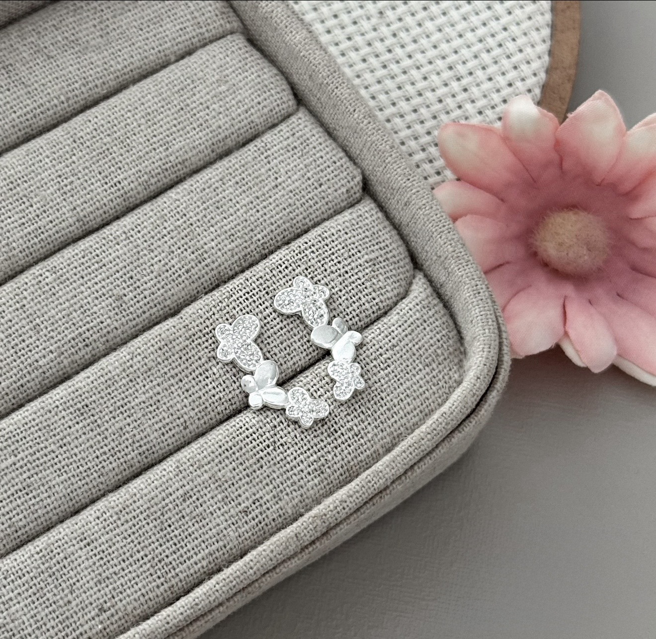 Brinco Ear Cuff Borboletas 