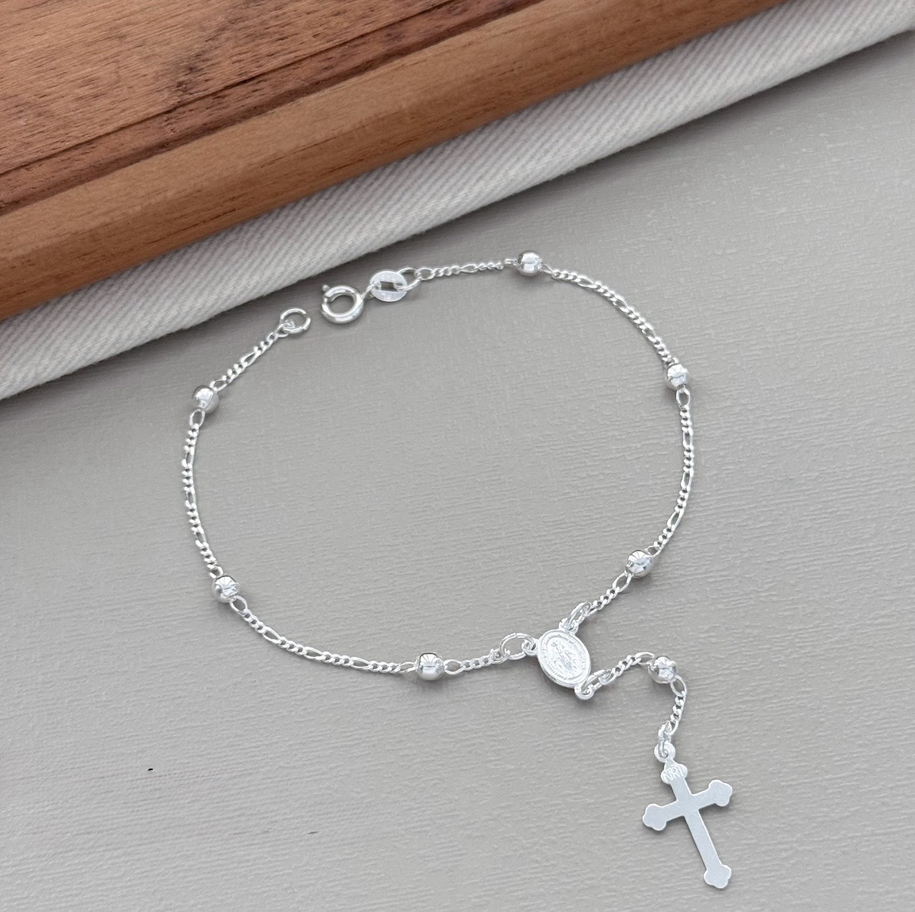 Pulseira Terço Liso